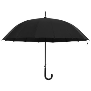 vidaXL Regenschirm Automatisch Schwarz 120 cm 149139