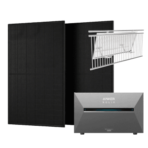 Anker Solix 1.000 W Balkonkraftwerke Mit Solarbank 3 Pro Mit Halterung für Balkongeländer