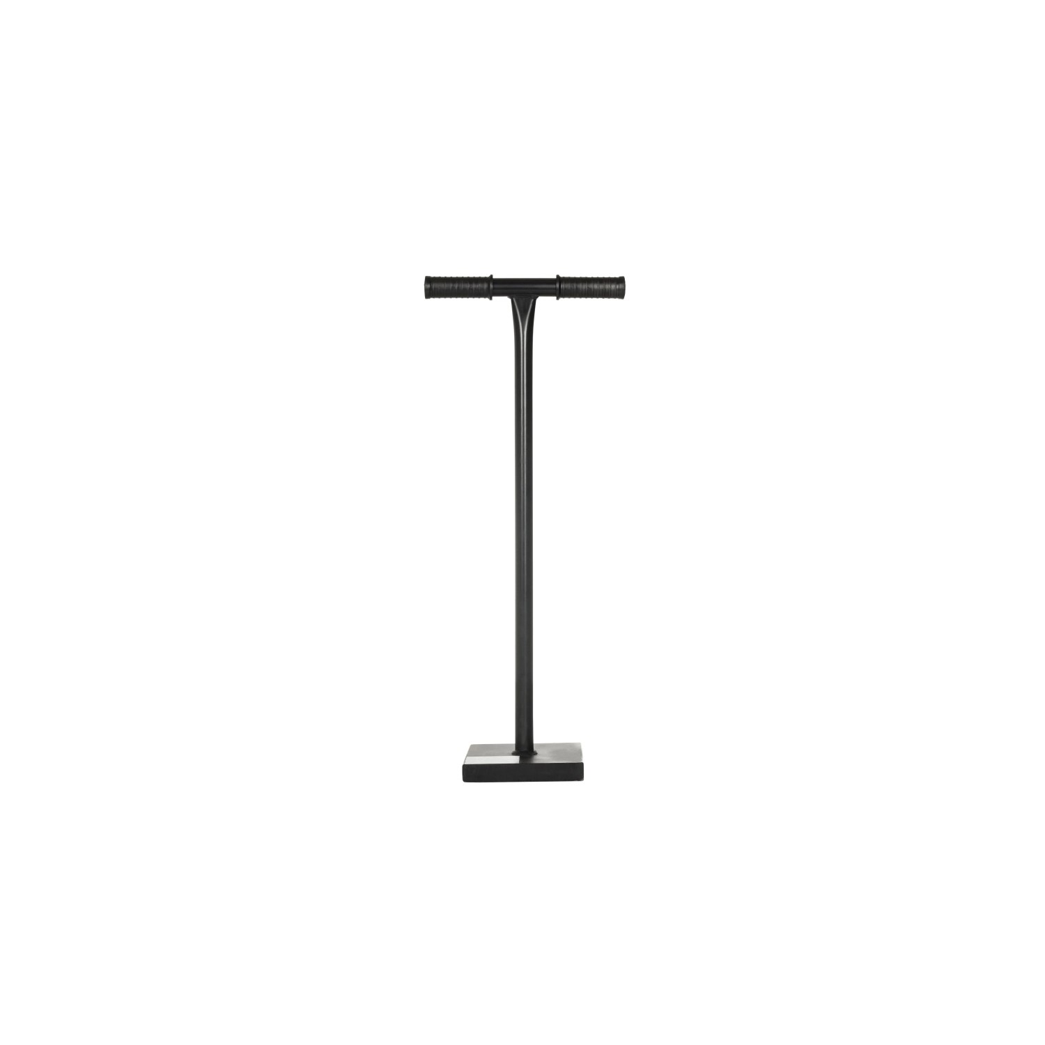 Küpper Erd- und Betonstampfer, schwarz, 84 cm hoch, mit Handgriffen und robuster Bodenplatte.