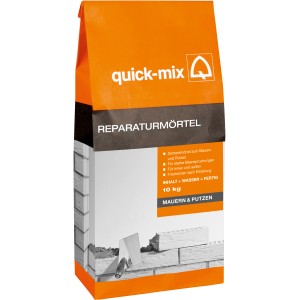 Quick-Mix Reparaturmörtel, 10 kg Sack. Zementmörtel zum Mauern und Putzen.