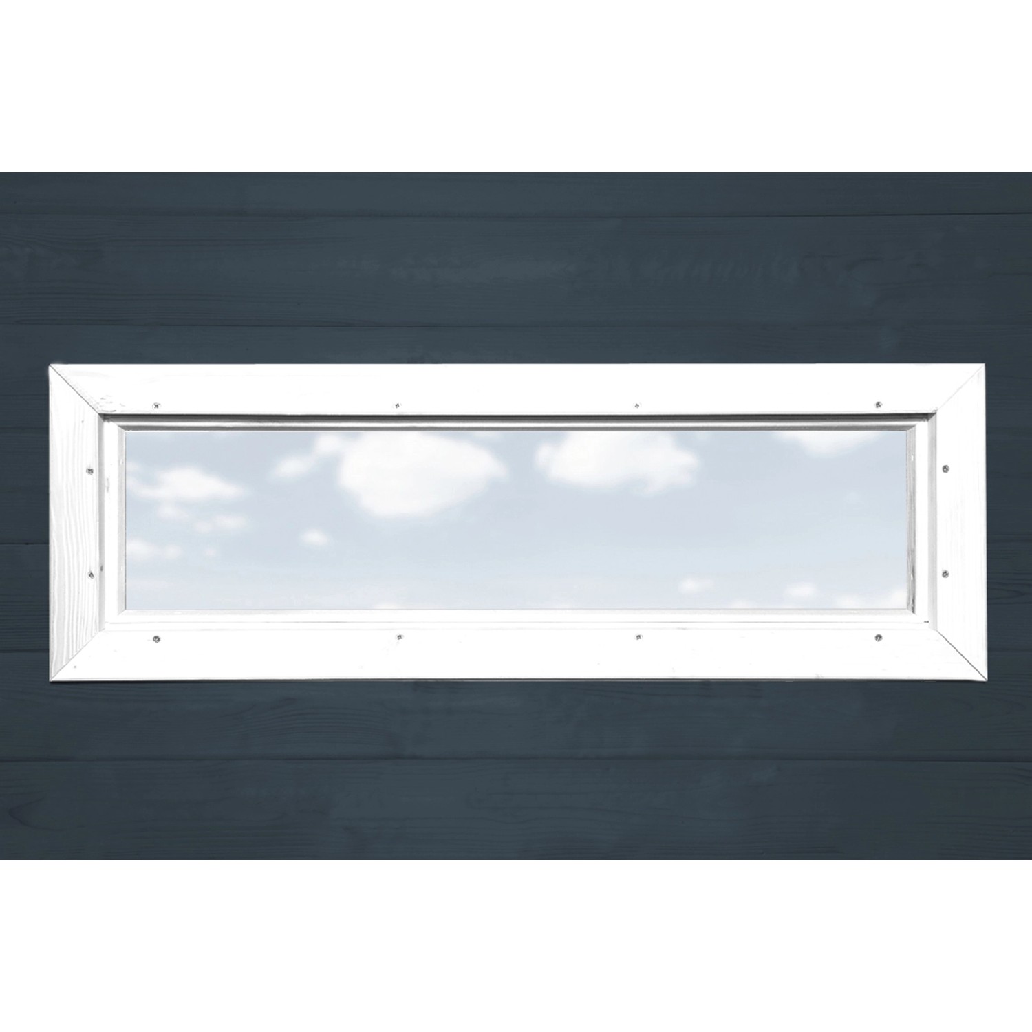Weka Einzelfenster Weiß B x H: 125 x 40 cm für Wandstärke 21/28 mm
