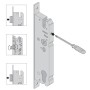 BASI ES 958L PZW Rohrrahmenschloss DIN R/L Käntigstulp 24/270 mm Langloch Dornmaß 40 mm 1-tourig Metall Falle/Riegel 9585-4020L_3