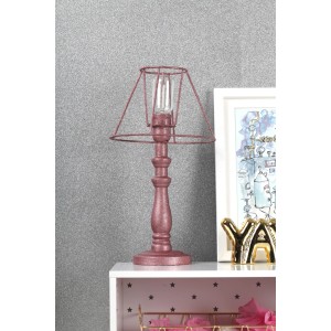 Rosa Glitzerlampe von Rust-Oleum, lackiert mit Effektfarbe Ultra Shimmer. Dekorative Beleuchtungsidee.