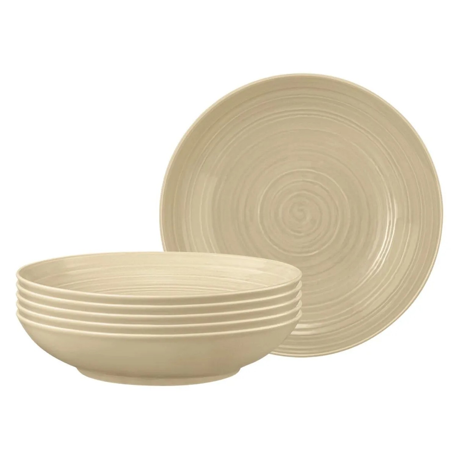 Seltmann Weiden Terra Pastateller 26 cm 6er Set Sandbeige
