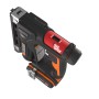 Worx Akku-Tacker WX843: Kabelloser Tacker mit Akku, schwarz-orange, für Klammern und Nägel.