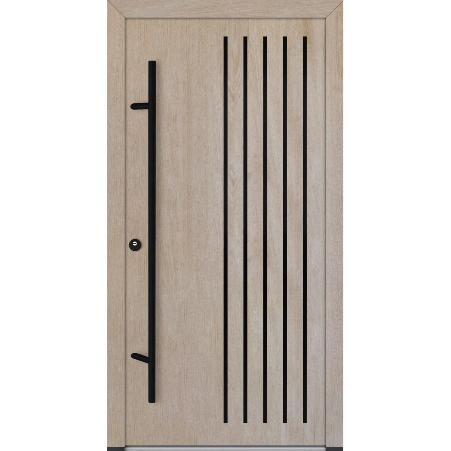 FM Türen AS68 Modell 64 1000 x 2000 Turner-Eiche Links Innen Beschläge Set 01