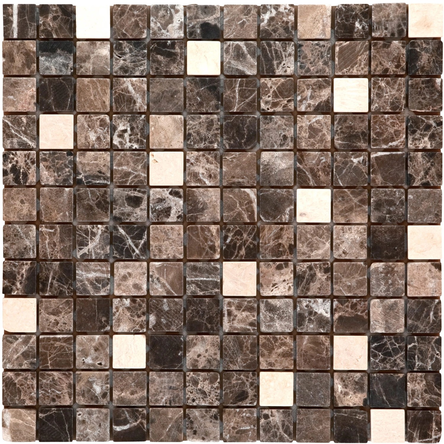 Mosaikmatte Naturstein Kronos Marron Sunny 30 cm x 30 cm günstig online kaufen