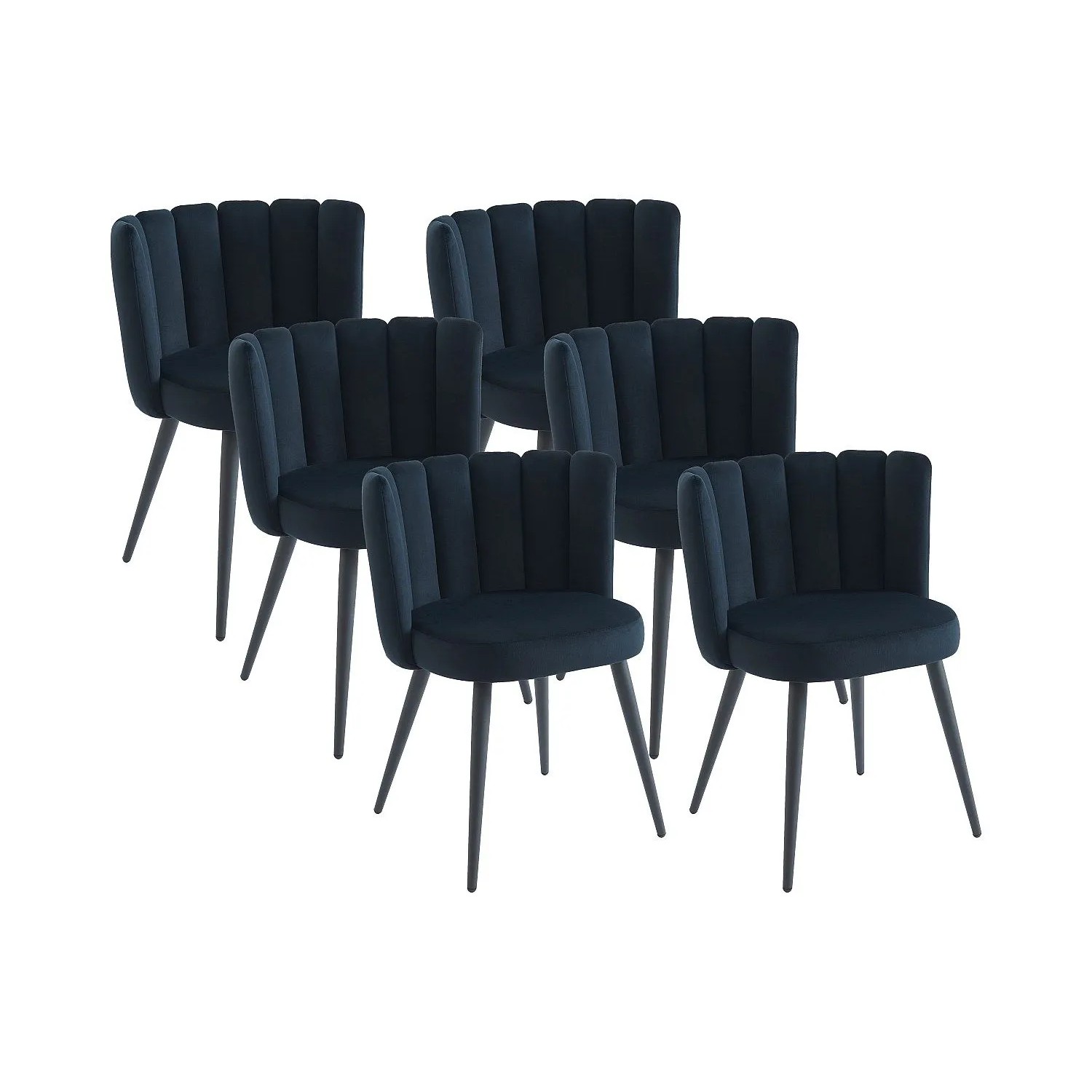 Vente-unique Stuhl Pranila Schwarz 59 cm