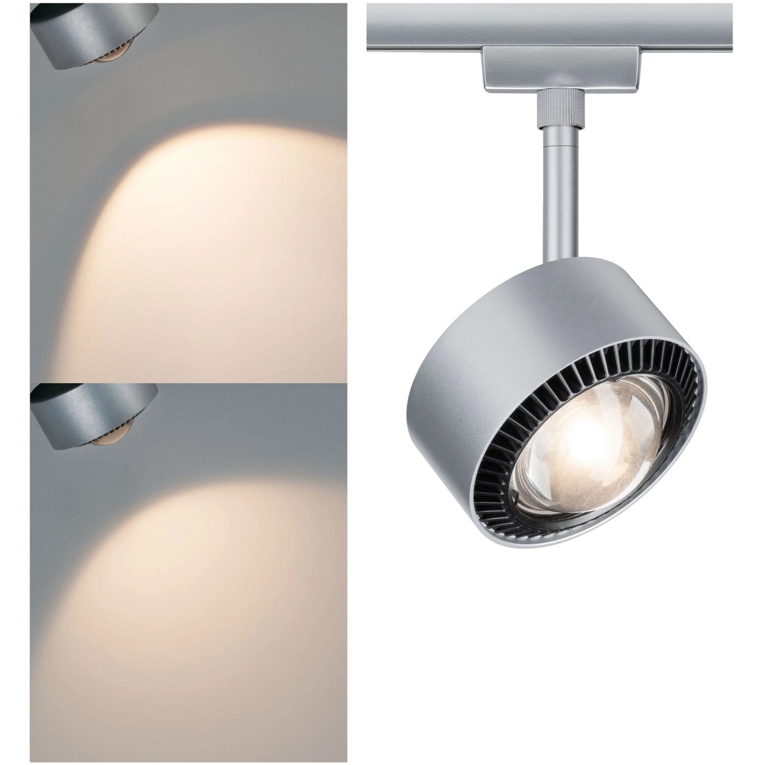 Paulmann URail LED Spot Aldan 1x9W Schwarz/Chrom matt dimmbar