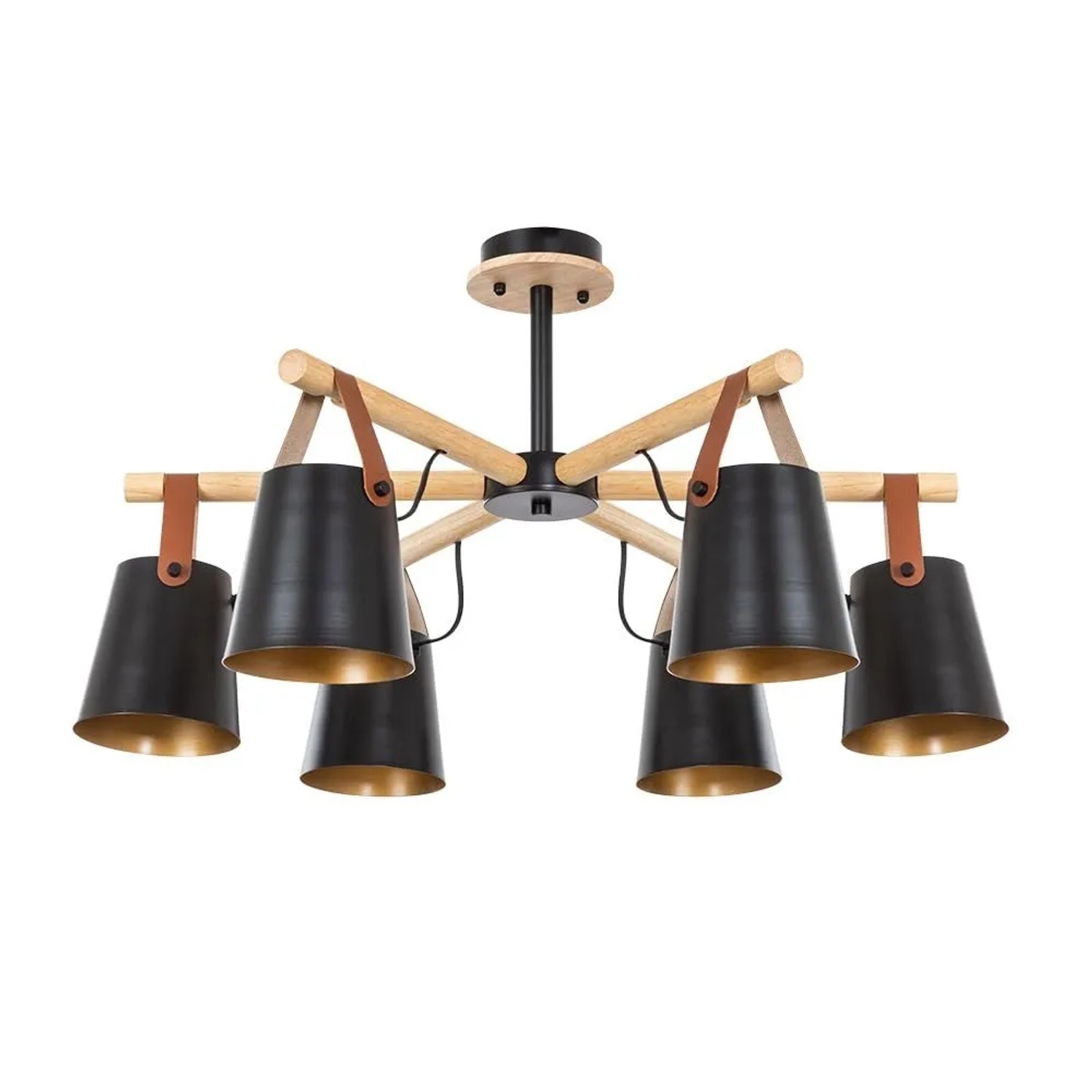 Arte Lamp Kronleuchter Thomas 6-flammig Schwarz E27