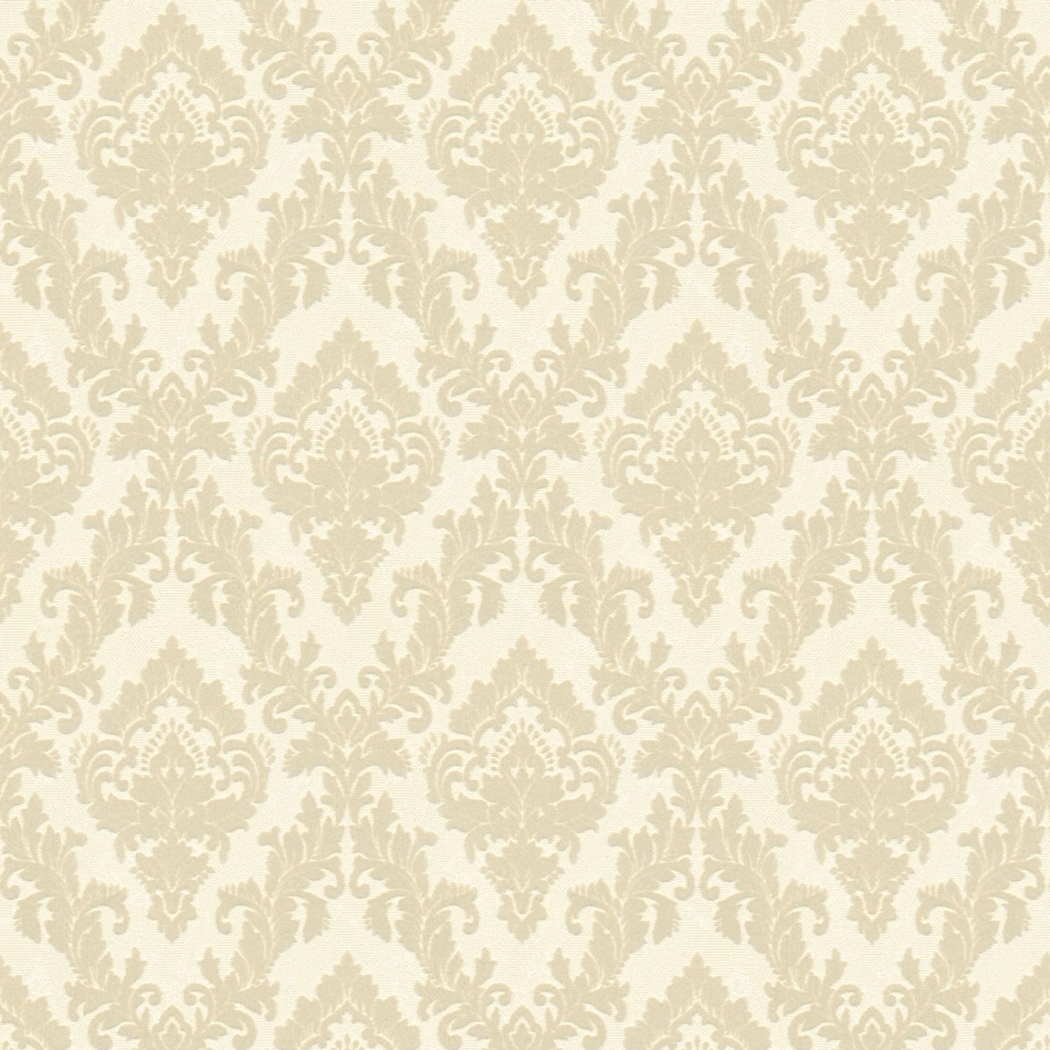 Bricoflor Neobarock Tapete Weiß Gold Elegante Schlafzimmer Vliestapete mit Barock Ornament aus Samt Vinyl Wandtapete aus