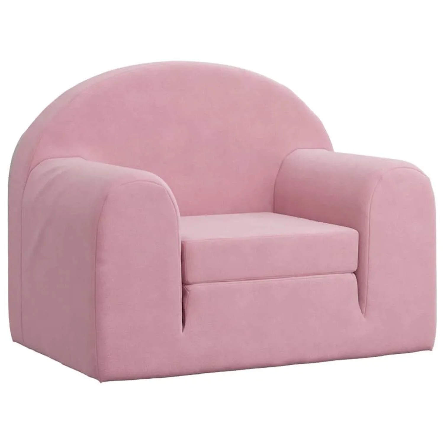 vidaXL Schlafsofa für Kinder Rosa Weich Plüsch 357021