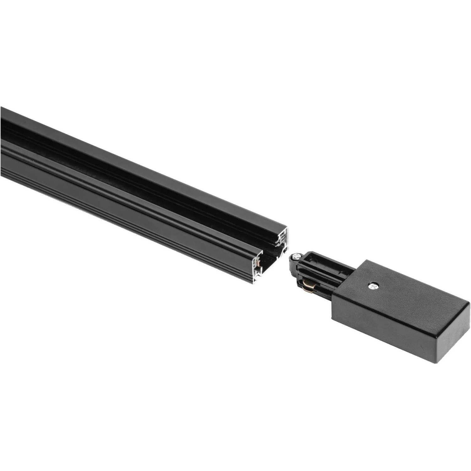Ledvance Schienensystem: Schwarzer, elektrischer Verbinder (10,4 cm) als Zubehör.