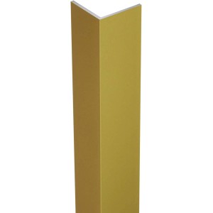Gleichschenkliges Winkelprofil aus Aluminium, 30x30x1000 mm, in Gold.