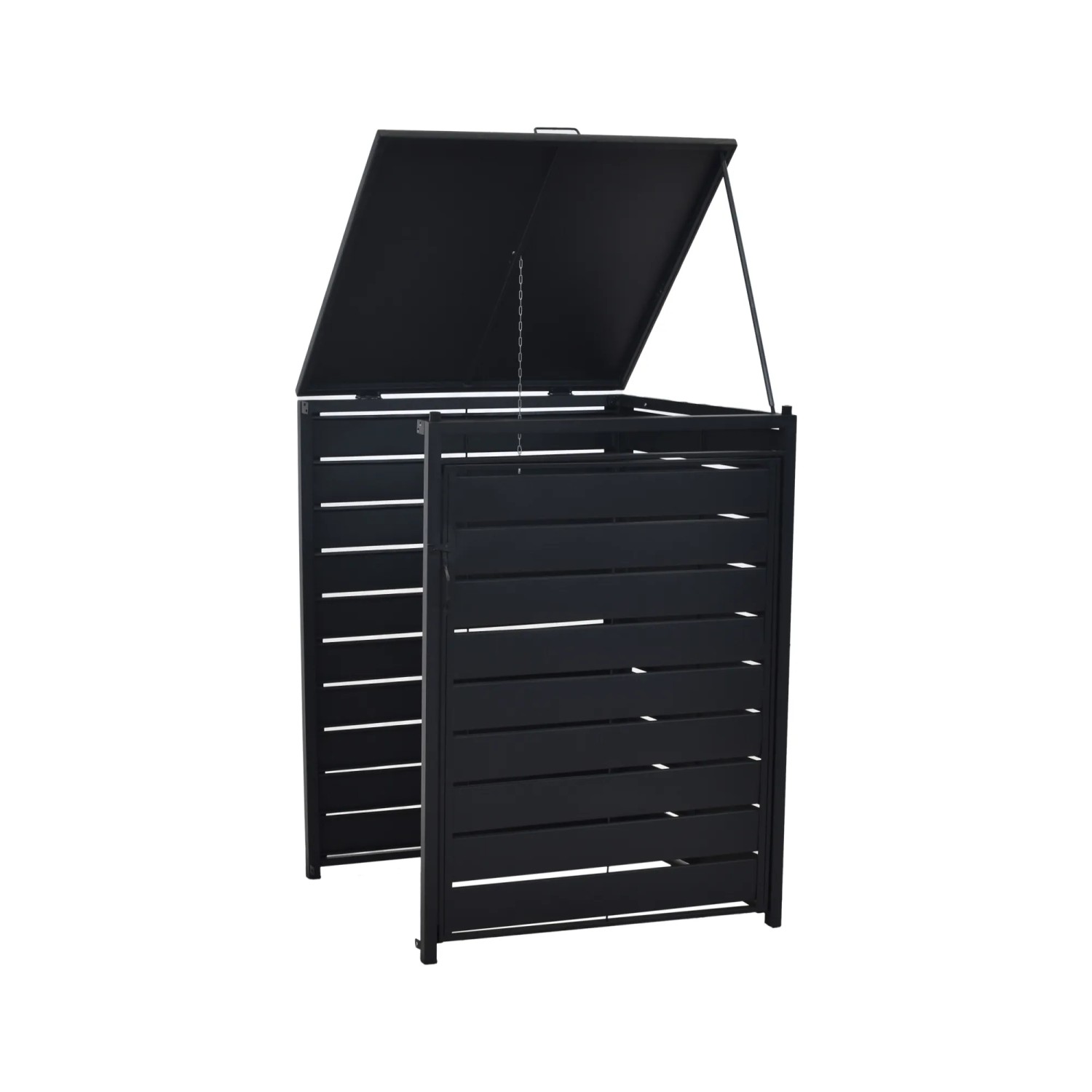 Merxx Mülltonnenabdeckung Anbau Klein Aluminium/Stahl