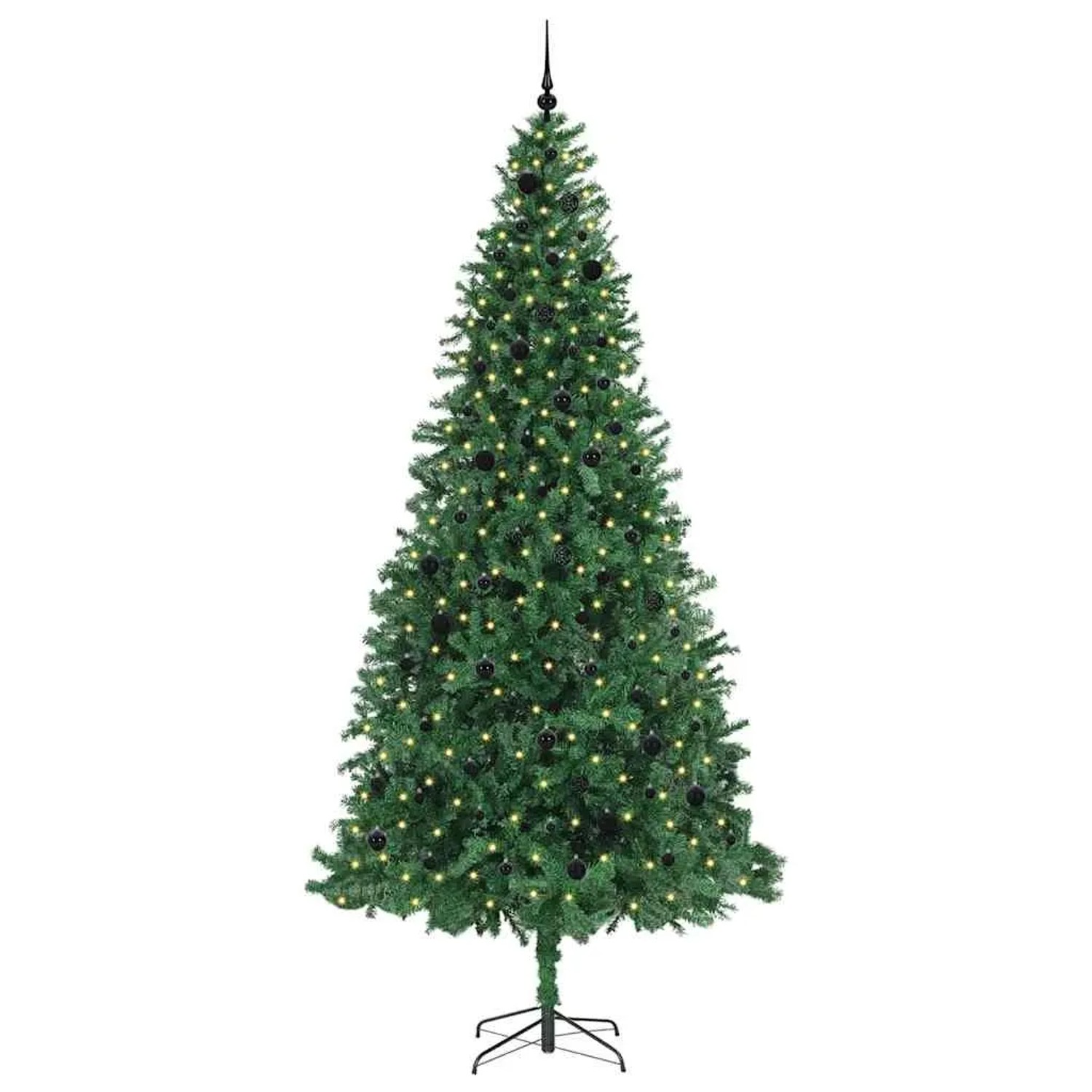 vidaXL Künstlicher Weihnachtsbaum mit 300 LEDs mit Ständer Grün 300 cm 3394795