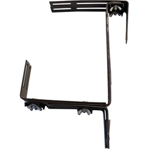 Siena Garden Blumenkastenhalter Gigant, braun, verstellbar für Geländer und Mauern.