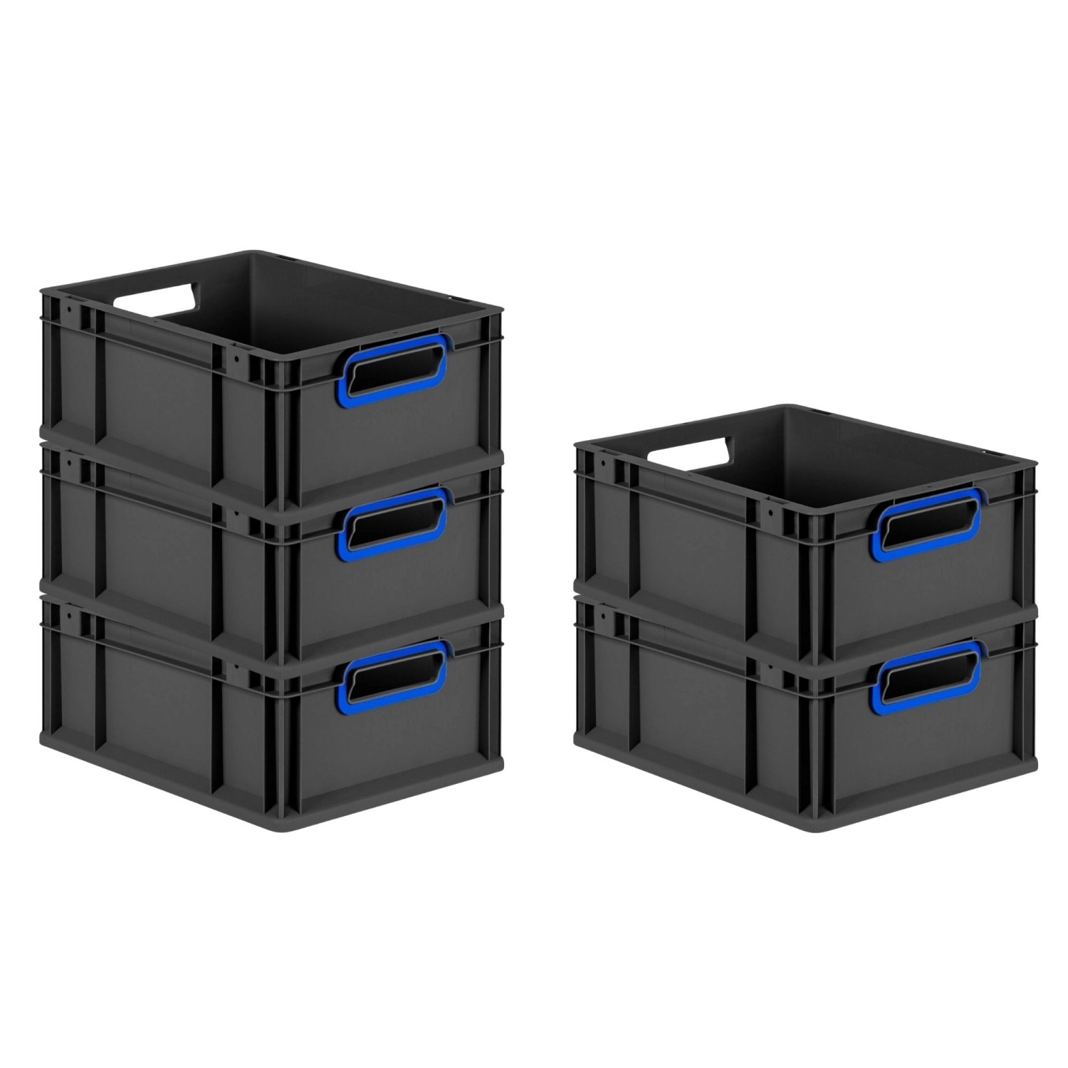 PROREGAL SparSet 5x Eurobox Nextgen Color HxBxT 17x30x40cm 16 Liter Griffe günstig online kaufen