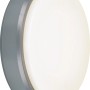 Anthrazitfarbene LED-Rundleuchte, 18 W, für Keller und Flur.