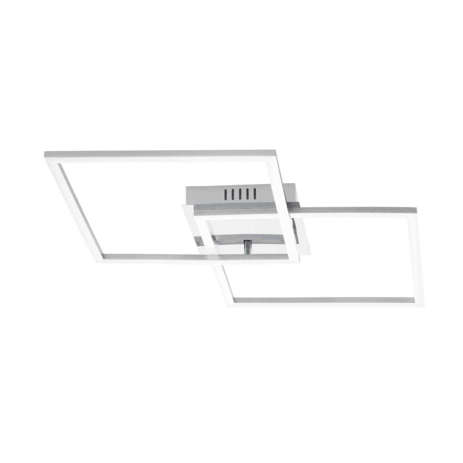 Eglo LED-Deckenleuchte Palmaves 1 Alu-gebürstet 6 cm x 41,5 cm Weiß günstig online kaufen