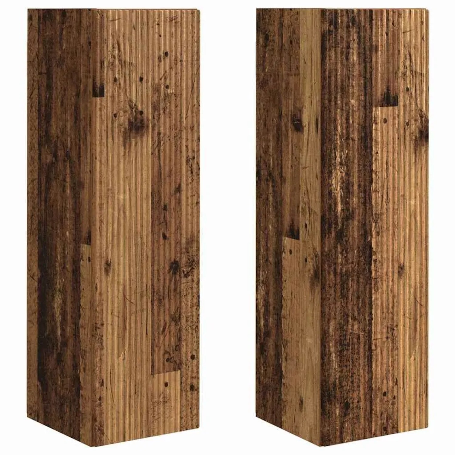 vidaXL TV-Wandschrank 2 Stk Altholz 30 x 31 x 100 cm Holzwerkstoff 892326