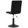 Schwarzer, drehbarer Esszimmerstuhl aus Samt (2er-Set) von vidaXL. Moderner Drehstuhl für Esszimmer.