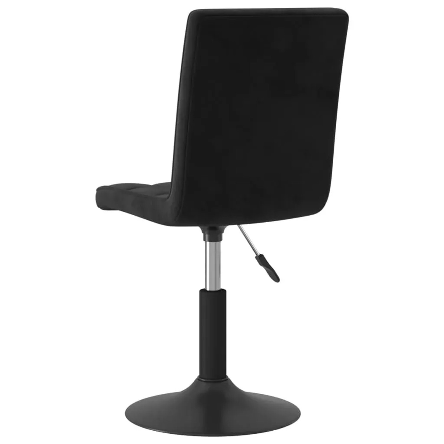 Schwarzer, drehbarer Esszimmerstuhl aus Samt (2er-Set) von vidaXL. Moderner Drehstuhl für Esszimmer.