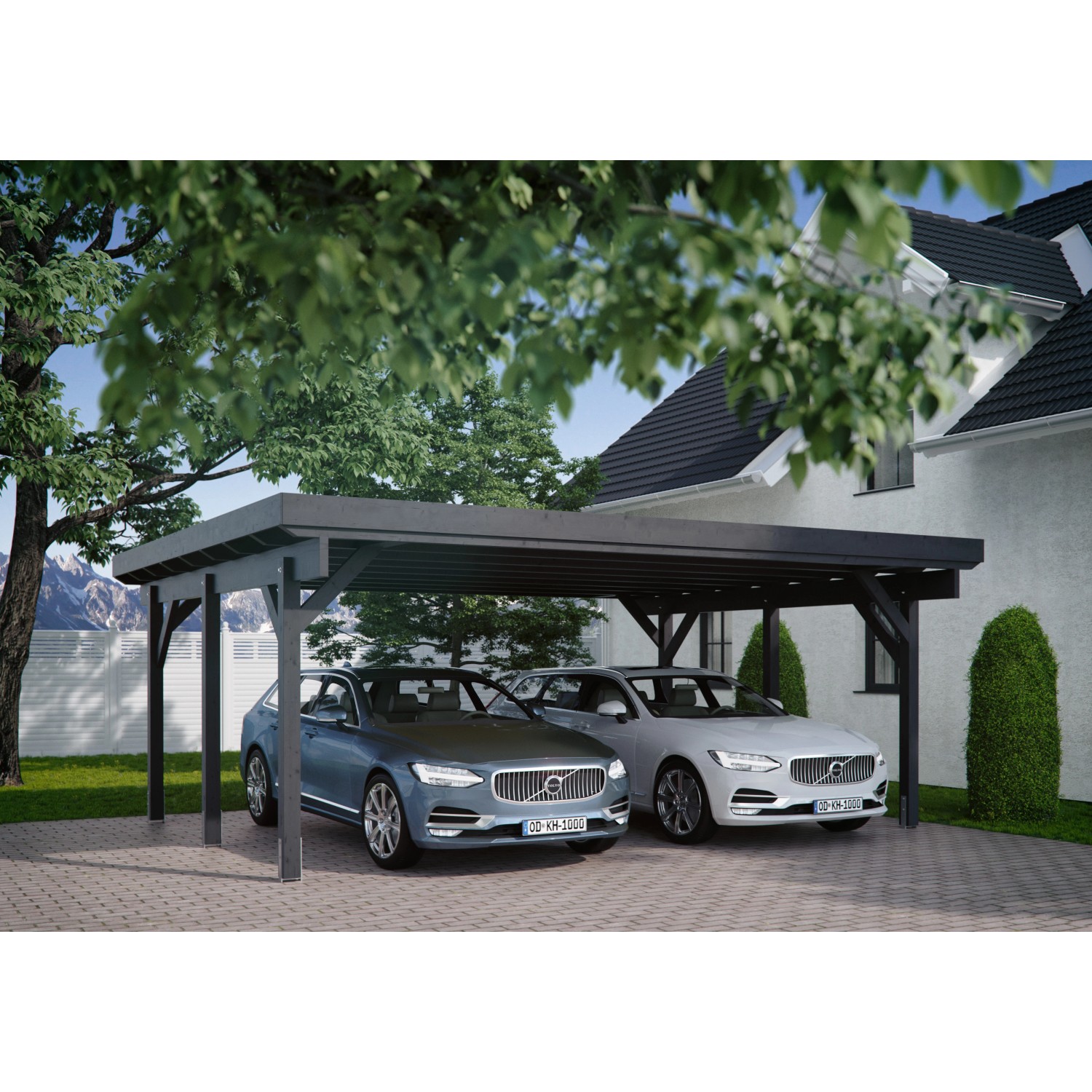 Kiehn-Holz Doppelcarport KH 311 BxT: 634 x 504 cm günstig online kaufen