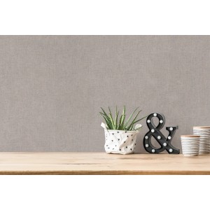 Vliestapete Uni Matt Glatt Grau Beige, dezente Struktur, für Wohnraumgestaltung.