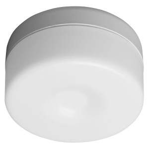 Weiße Osram LED Lampe DOT-it Touch, ein kompaktes Nachtlicht mit Touch-Steuerung.