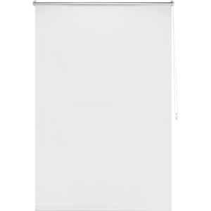 Weißes Thermo-Rollo Manresa, 120x175 cm, für Hitze- und Sonnenschutz mit seitlicher Bedienkette.