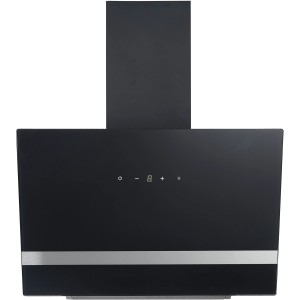 Respekta Kopffreihaube CH24060SAM, 60 cm, Schwarzglasfront, Touch-Bedienung, LED-Beleuchtung.