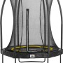 Schwarzes Salta Trampolin Comfort Edition ø 153 cm mit Sicherheitsnetz.