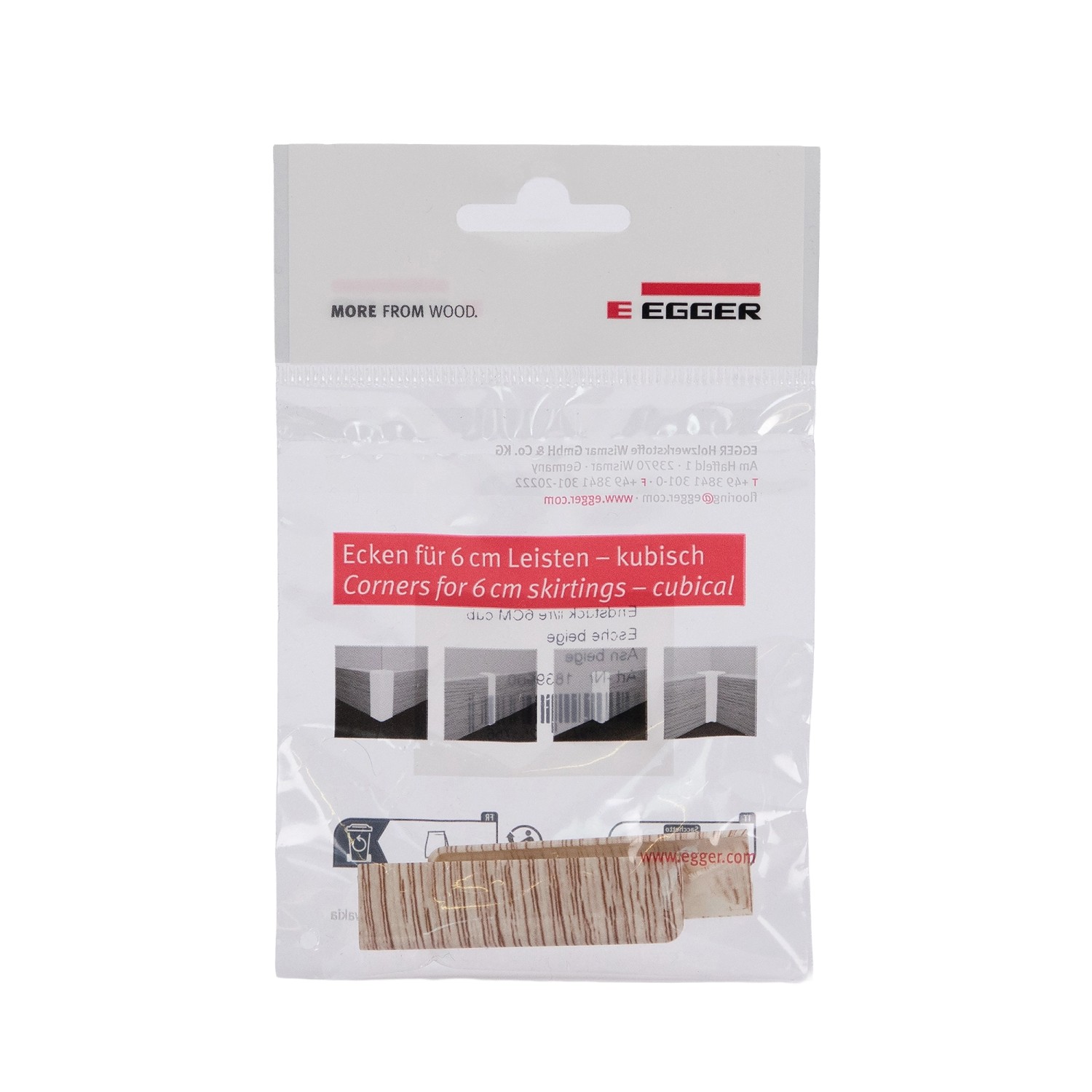 Egger Endstück 6 cm Esche Beige 2 Stück günstig online kaufen