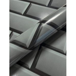 Newroom Vliestapete Akina Gray Fliesen Retro FSC®