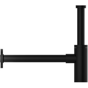 Kirchhoff Design Waschbecken Siphon, mattschwarz, aus Edelstahl. Siphon für Waschbecken.