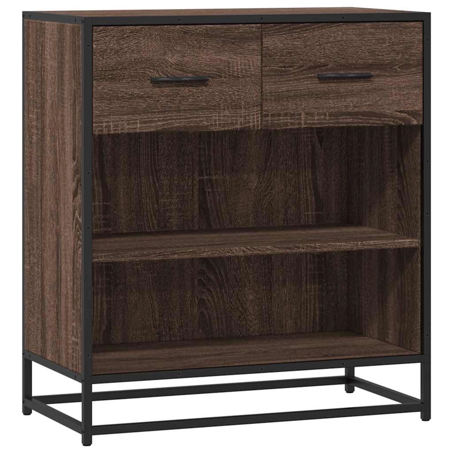 vidaXL Sideboard Braun Eichen-Optik 68x35x76 cm Holzwerkstoff 848988 günstig online kaufen