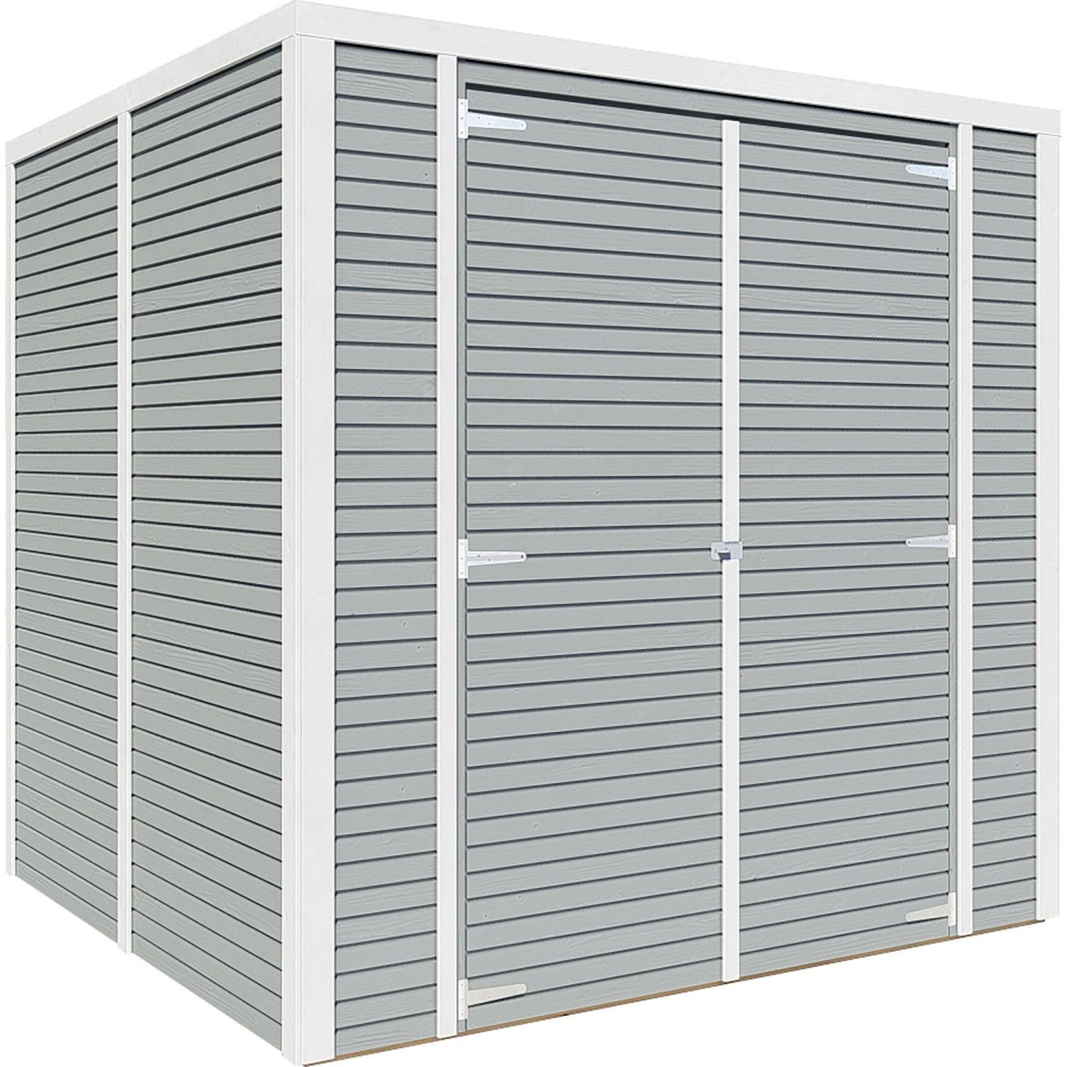 Bertilo Holz-Gartenhaus Box 3 Grau 208 cm x 202 cm FSC®