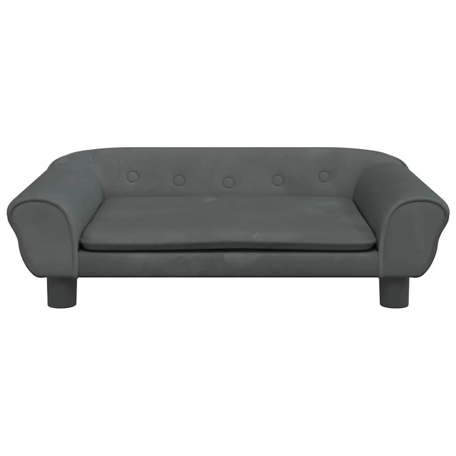 vidaXL Hundebett Dunkelgrau 70x48x22 cm Samt 172014_3