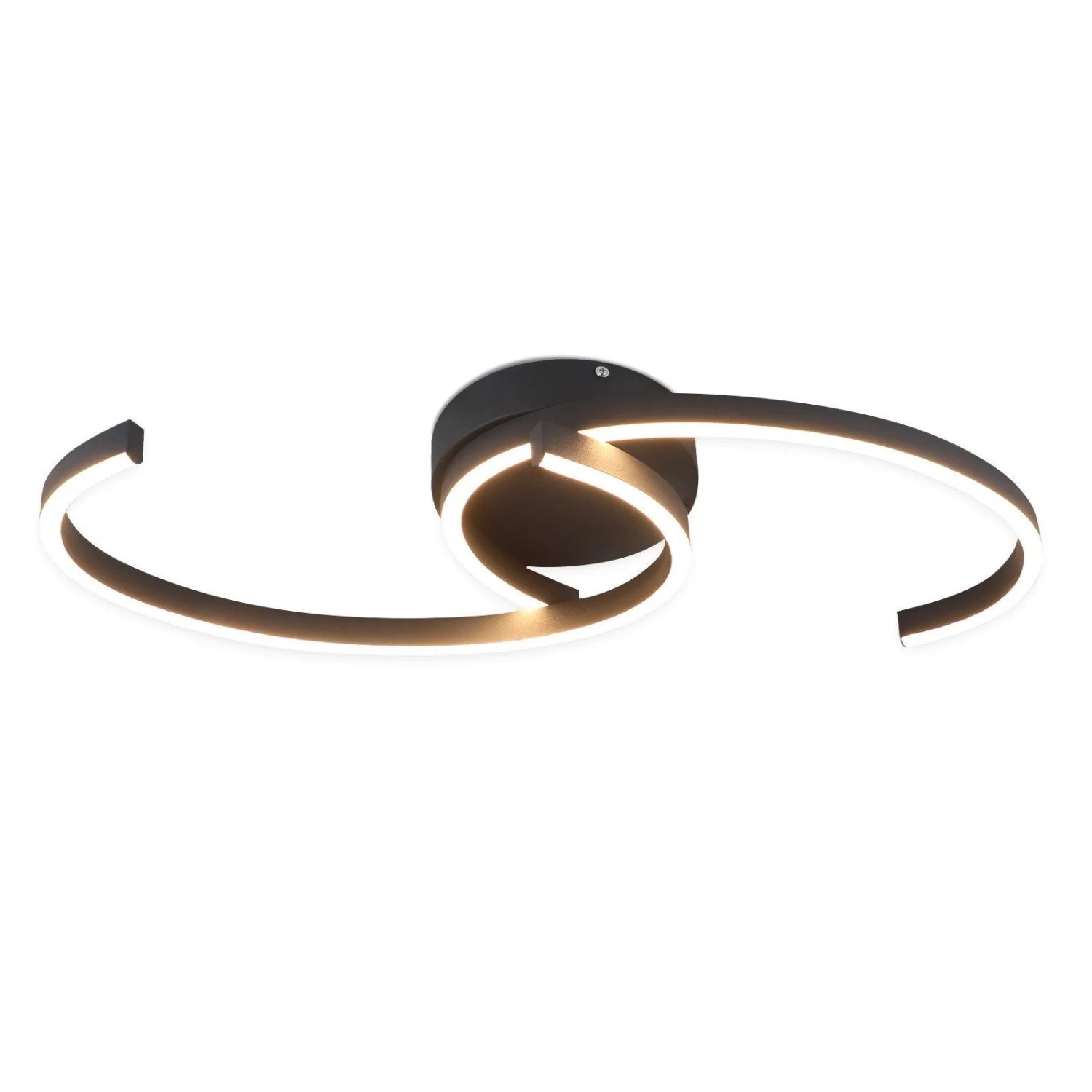 NETTLIFE LED Deckenleuchte aus Metall L62Schwarz