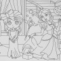 Relaxdays Ausmaltischdecke 2er Set Papier Weiß Selbstklebend Prinzessin 3 m_5