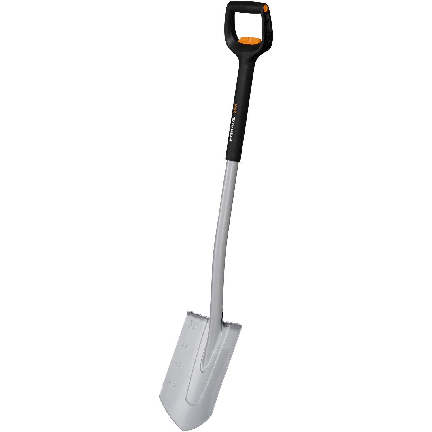 Fiskars Telescopic Gärtnerspaten Xact Spitz Orange-Schwarz