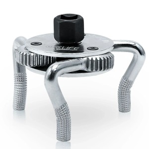 CCLIFE 3armige Cr-V Ölfilterspinne für Ø 40-120 mm inkl. 3/8" und 1/2" Adapter