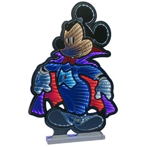 Disney Spiegellicht Mickey Halloween, 60 cm, als Deko-Figur mit LED-Infinity-Effekt.