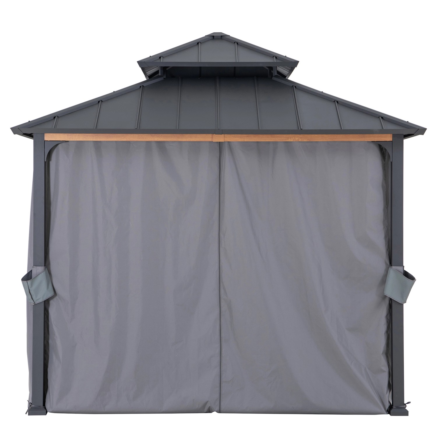 Sunjoy Vorhang für Zedernholz Gazebo 300 cm x 300 cm günstig online kaufen