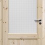 Radex Landhaus Zimmertür Kiefer mit Glas Master-Carré, links angeschlagen, 610x1985 mm.