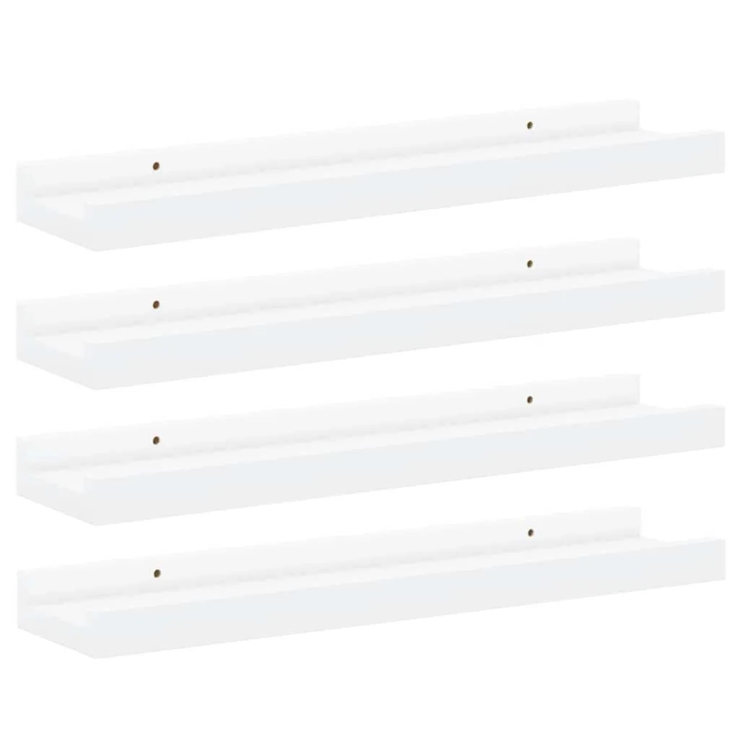 vidaXL Wandregale 4 Stk Weiß 40x9x3 cm 326660 günstig online kaufen