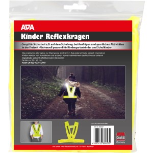 Apa Kinder Reflexkragen für mehr Sicherheit im Straßenverkehr.
