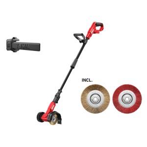 Skil Akku-Fugenreiniger 0661CA ohne Akku/Ladegerät mit Bürsten. Gartenhandgerät für Unkrautentfernung.