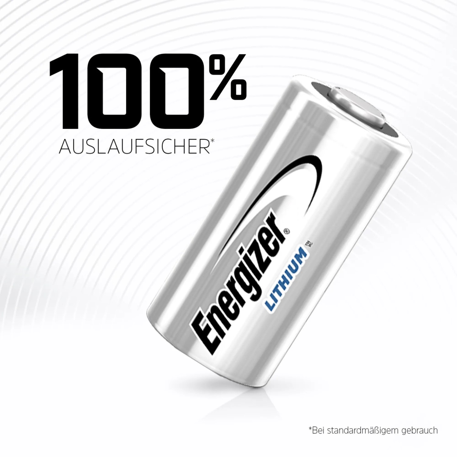Energizer 123 Lithium Batterie, auslaufsicher, für Fotoanwendungen.